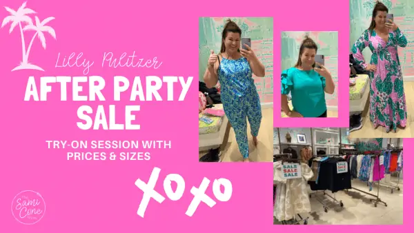 Lilly Pulitzer after party sale try-on session prices and sizes