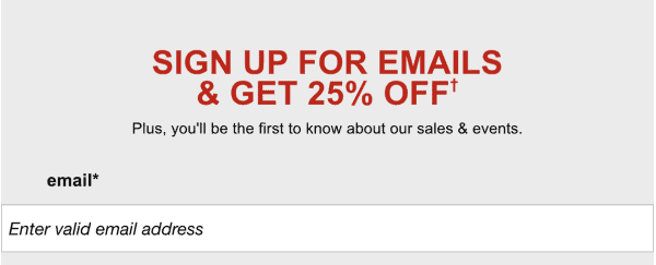 macys Email sign up
