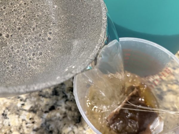 Southern Sweet Tea Recipe second water pour