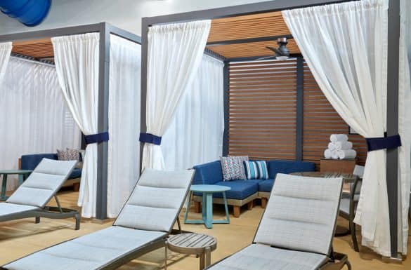 Family cabanas at Great Wolf Lodge
