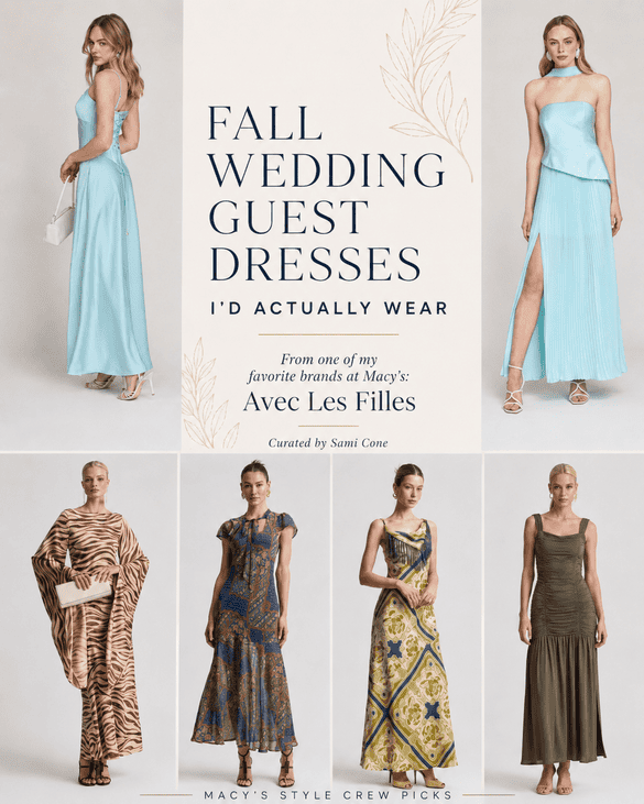 Fall wedding guest dresses macys avec les filles